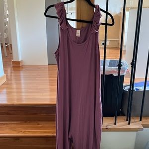 Smash + tess sweetheart romper in rose size medium